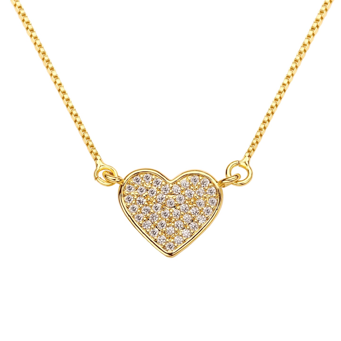 SMALL HEART NECKLACE | Double 18K Gold Plated