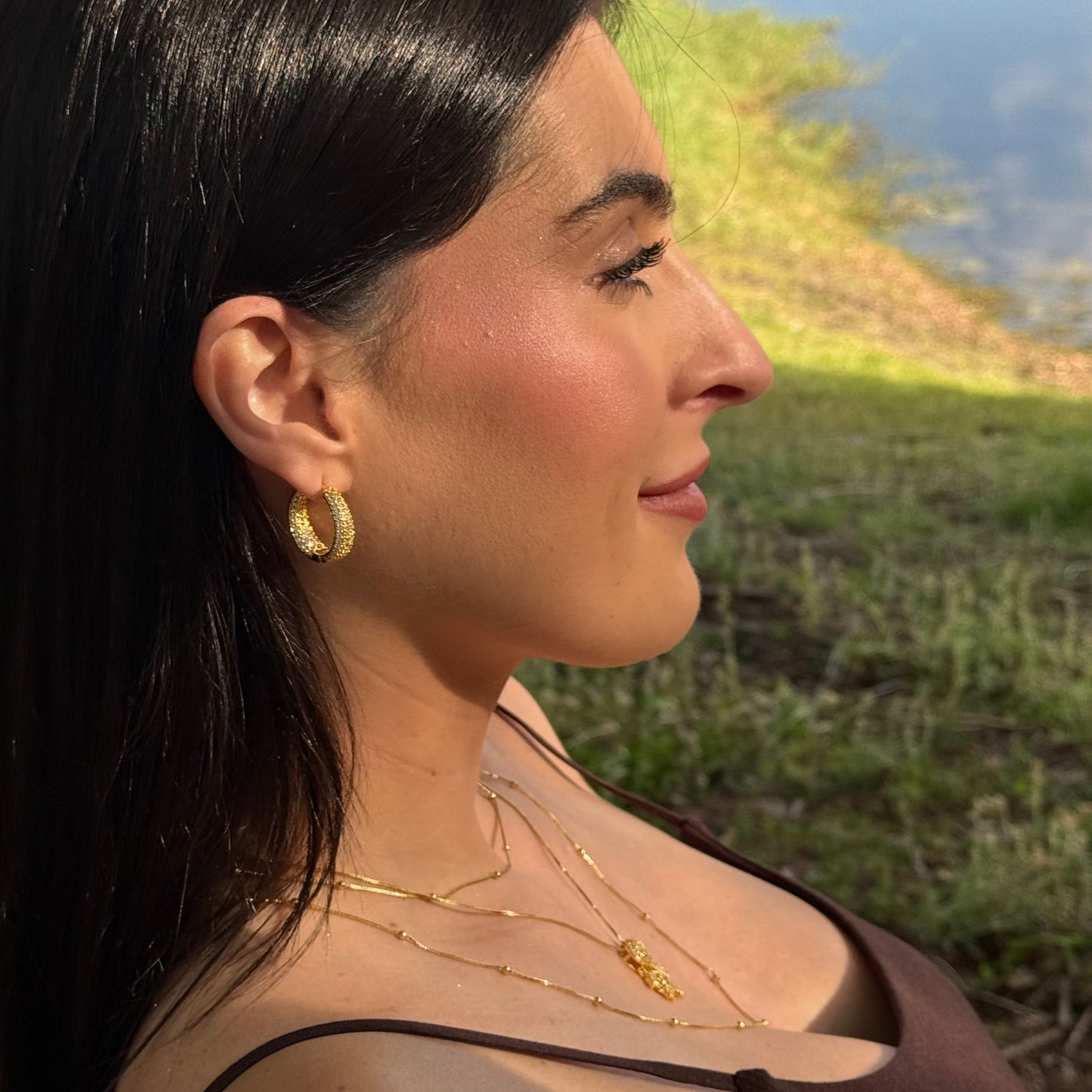 BOSS HOOPS EARRINGS | 18K Gold Plated