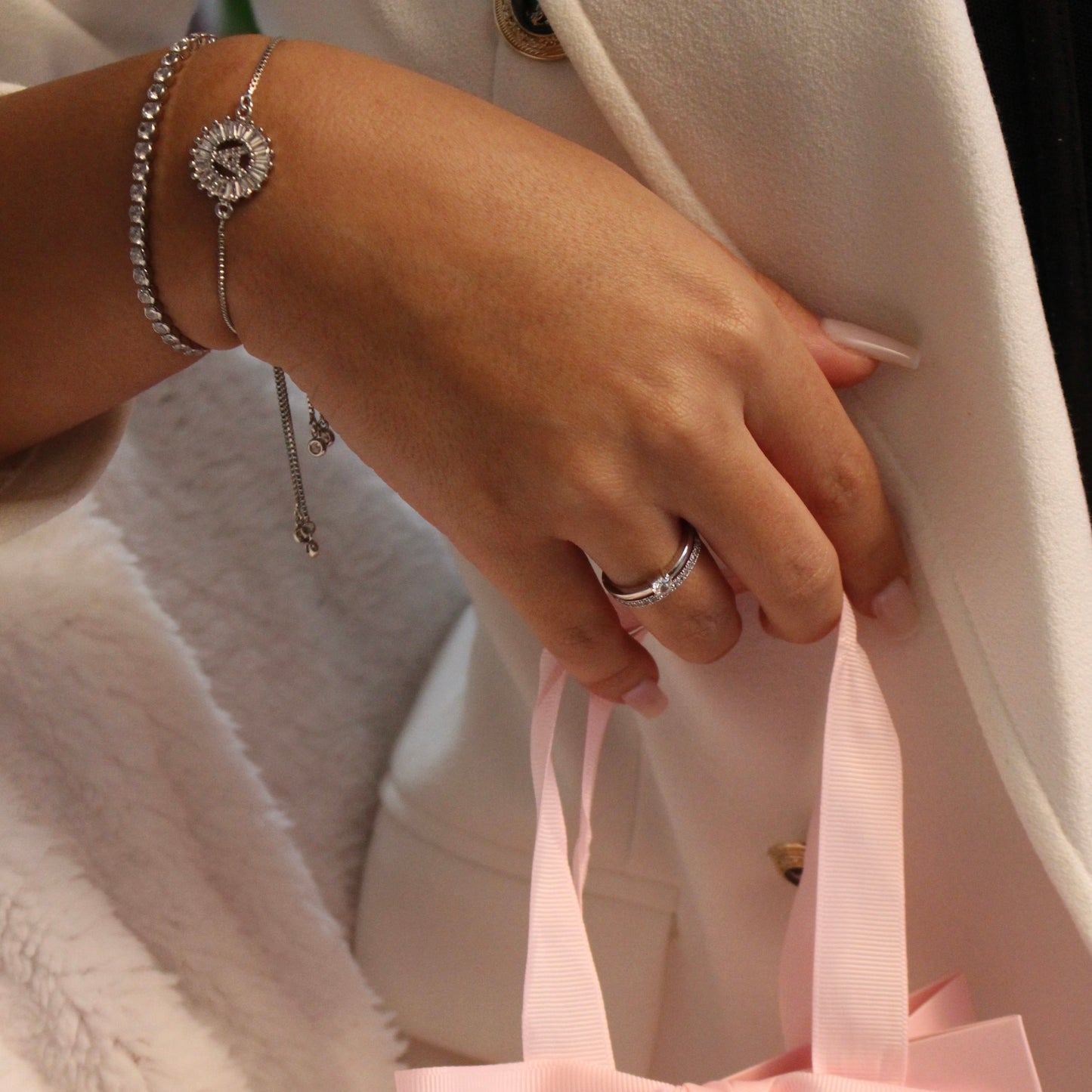 DIAMOND BRACELET | White Rhodium Plated