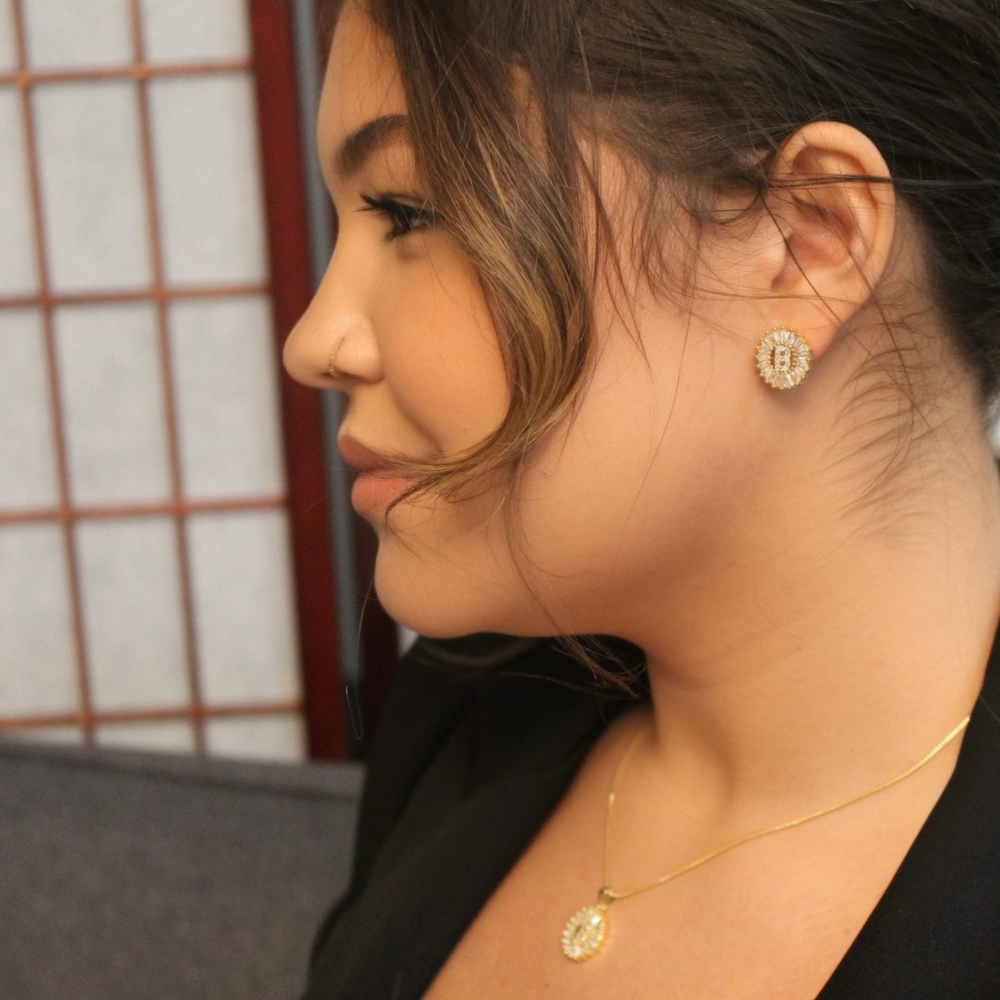 New Mandala Letter Earrings A - Z | 18K GOLD PLATED