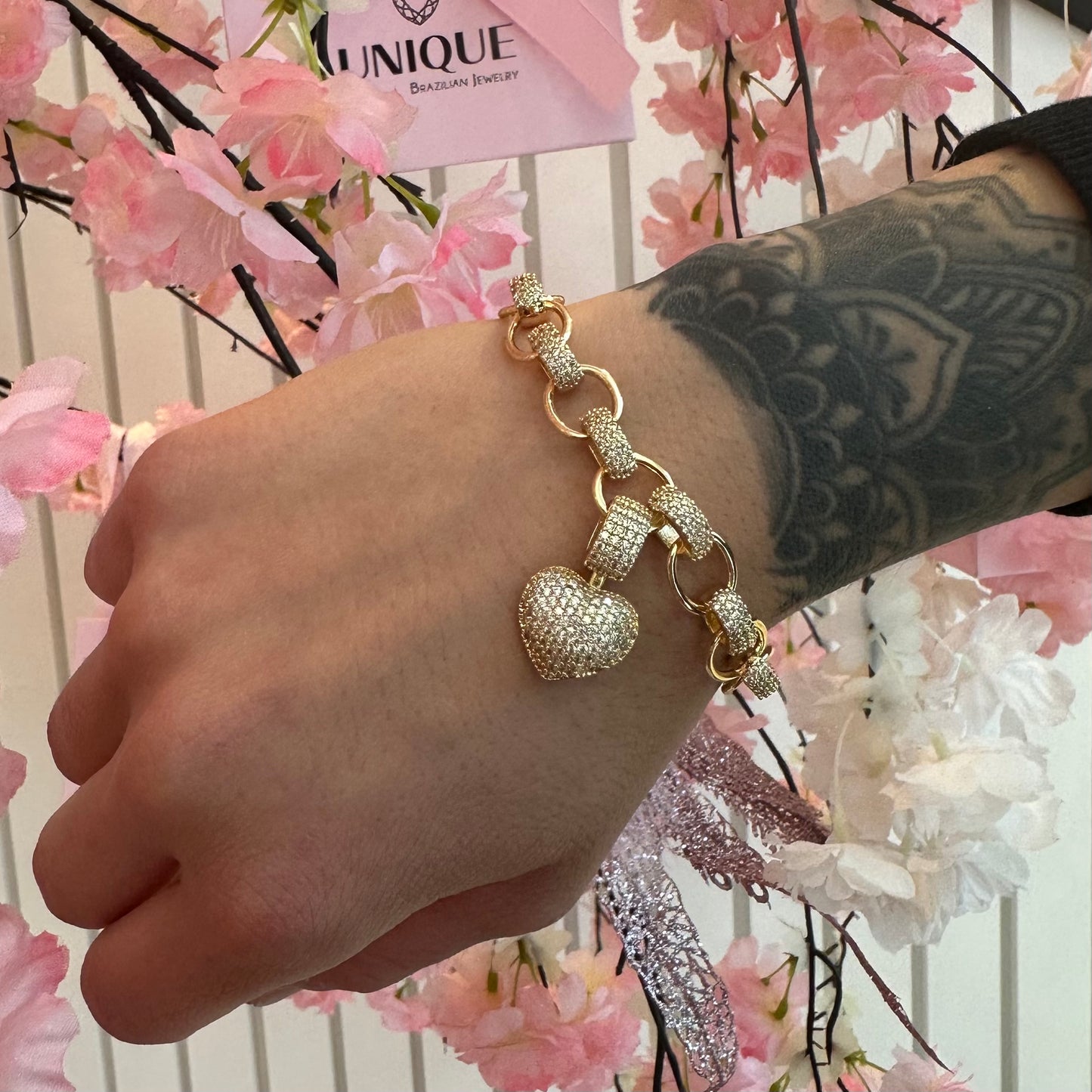QUEEN HEART BRACELET | 18K Gold Plated