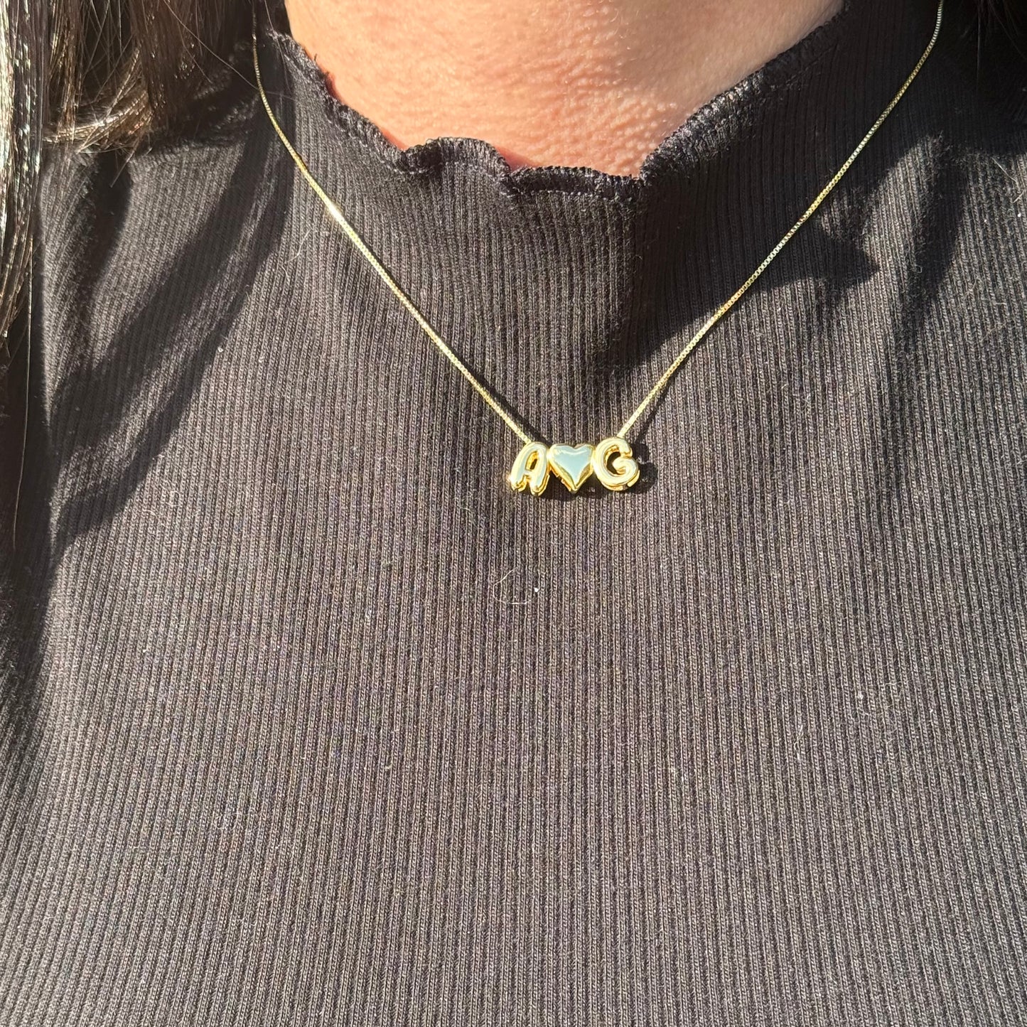 Perfect Match - PUFFY LETTERS | 18k Gold Plated