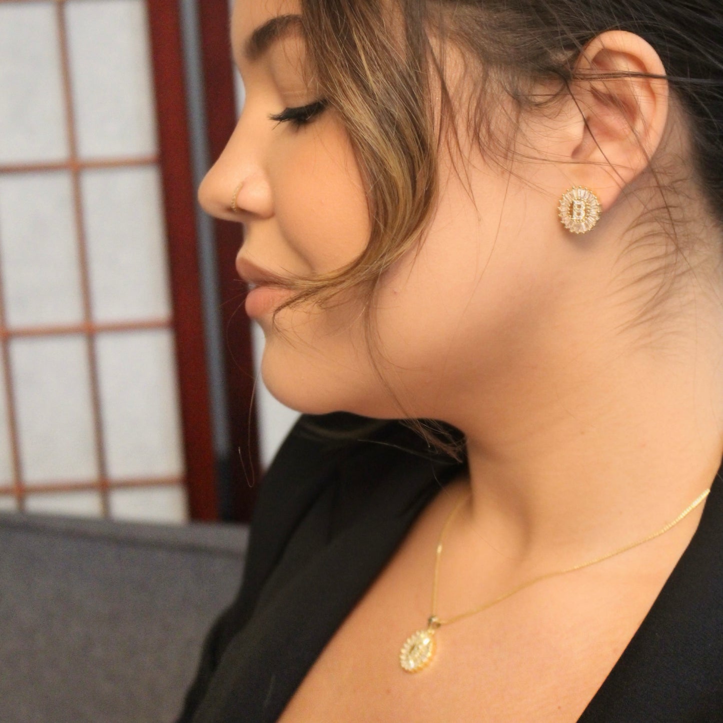 New Mandala Letter Earrings A - Z | 18K GOLD PLATED