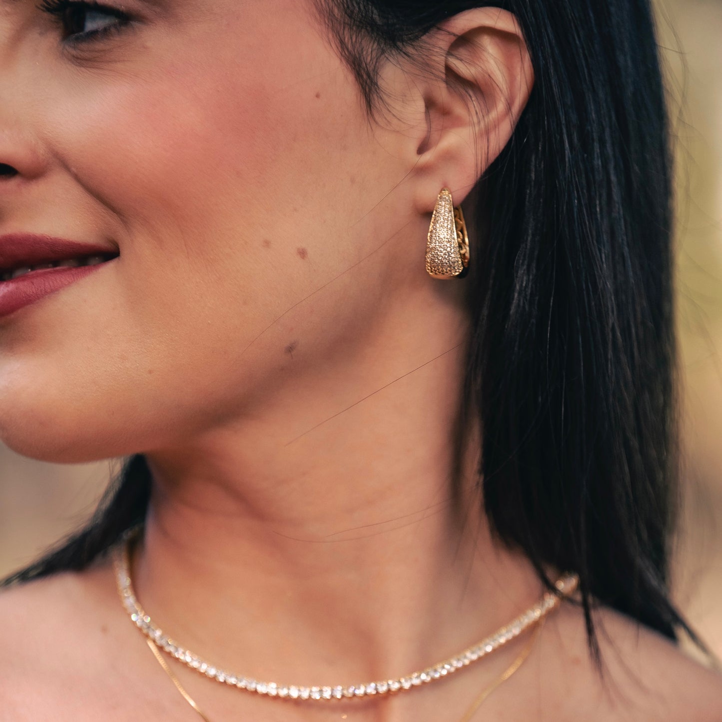 TENNIS CHAIN NECKLACE 16" AND 18" INCHES 3MM | 18K Gold Plated