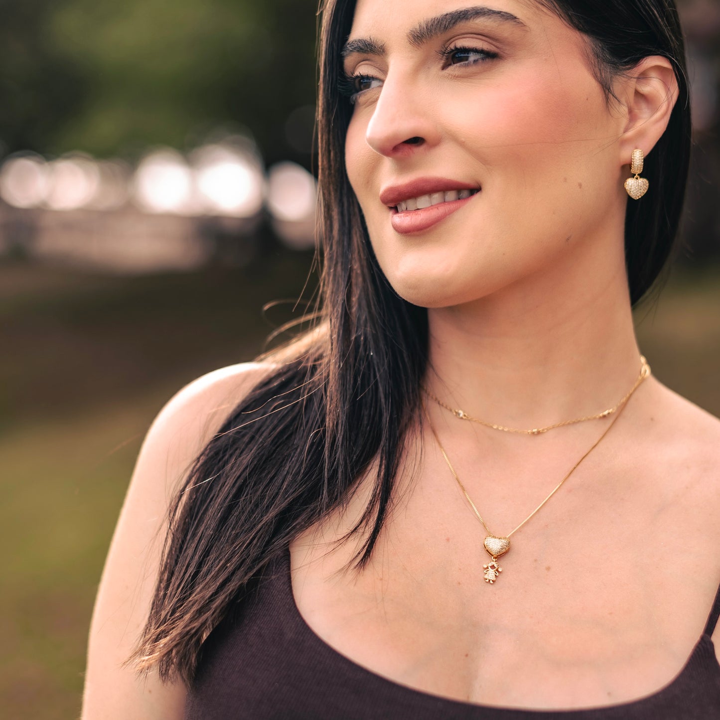 GIRL NECKLACE | Double 18K Gold Plated