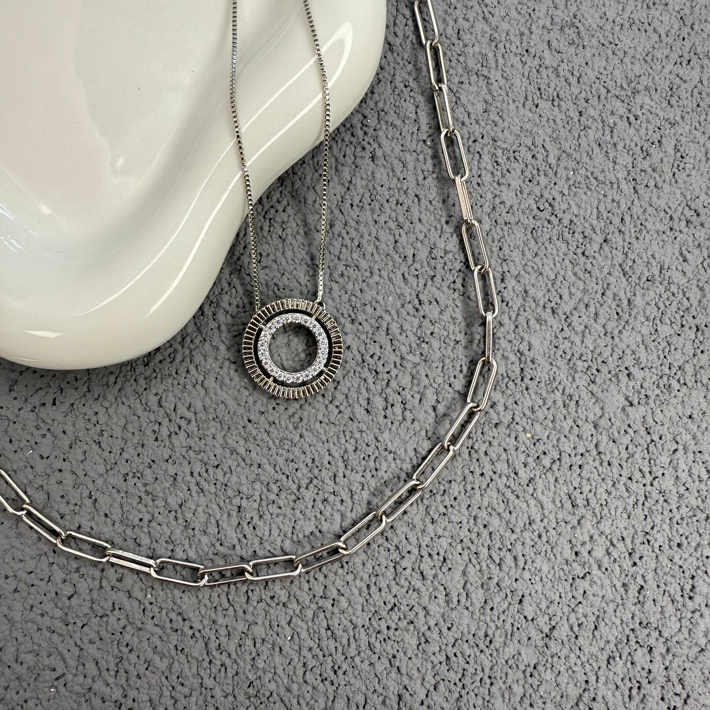 NOLI Necklace | White Rhodium Plated
