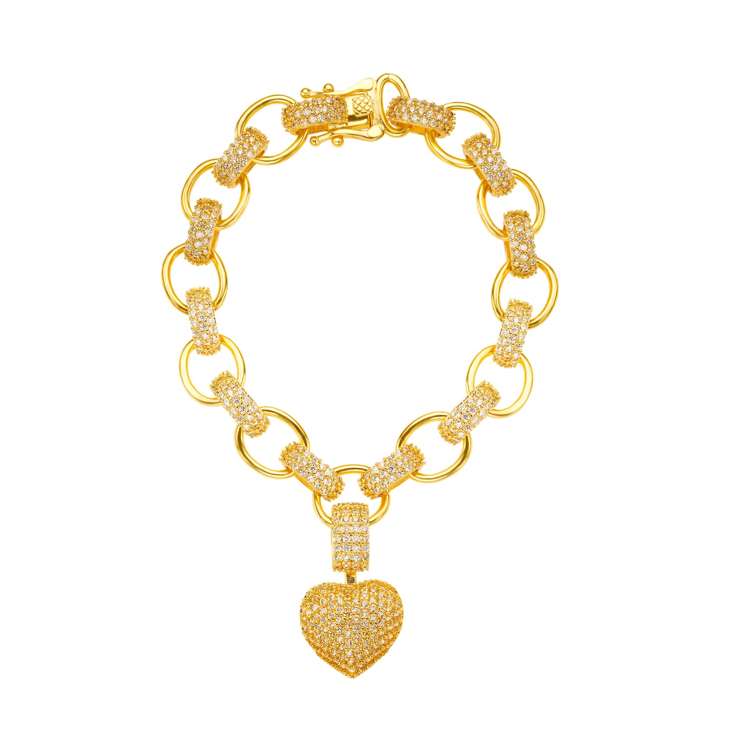 QUEEN HEART BRACELET | 18K Gold Plated