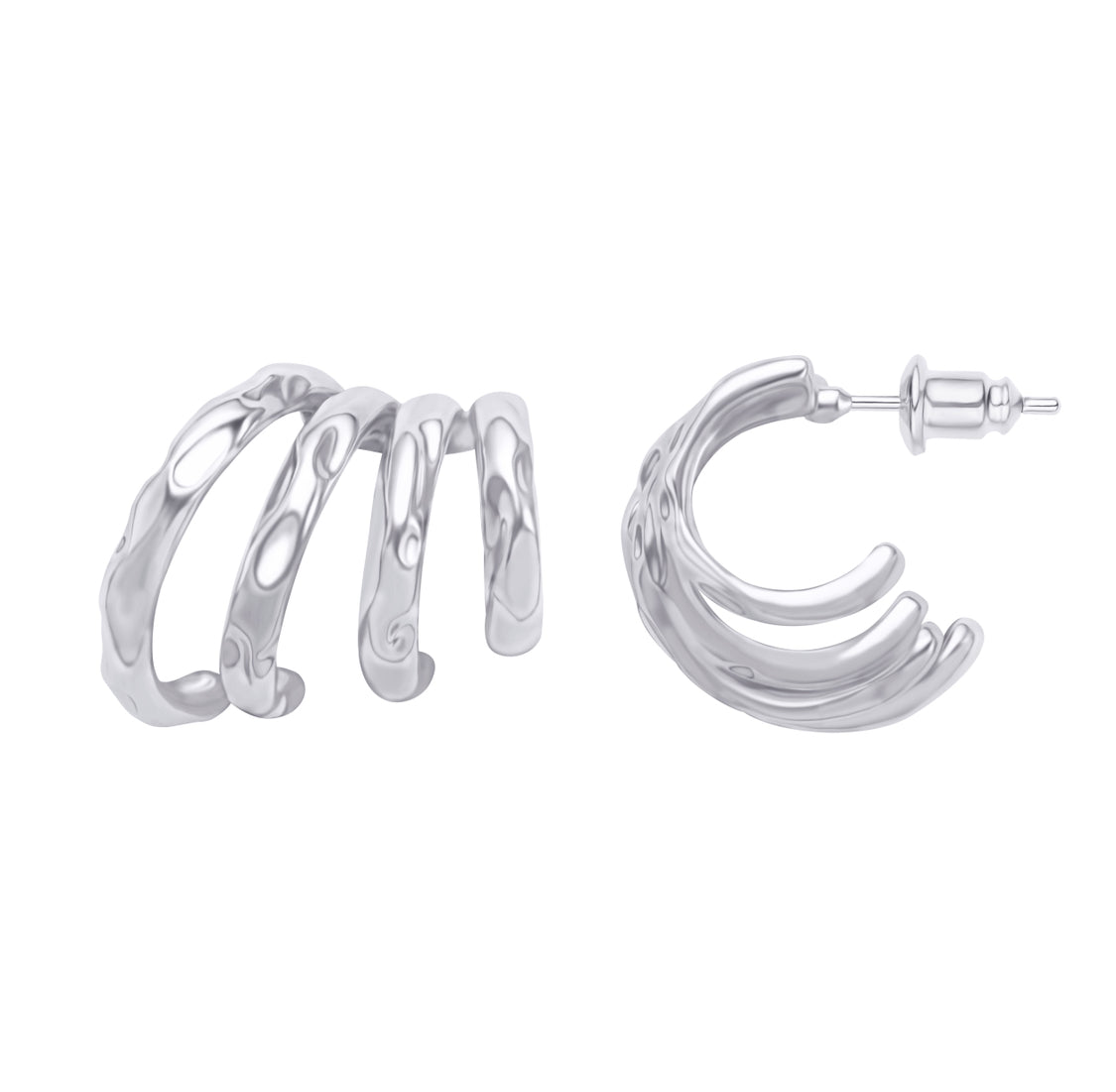 ZARIA Earrings | White Rhodium Plated