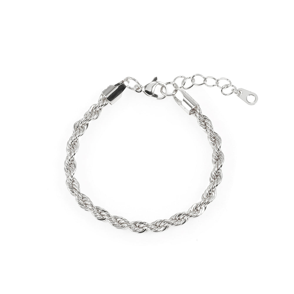 CIRA Bracelet | White Rhodium Plated