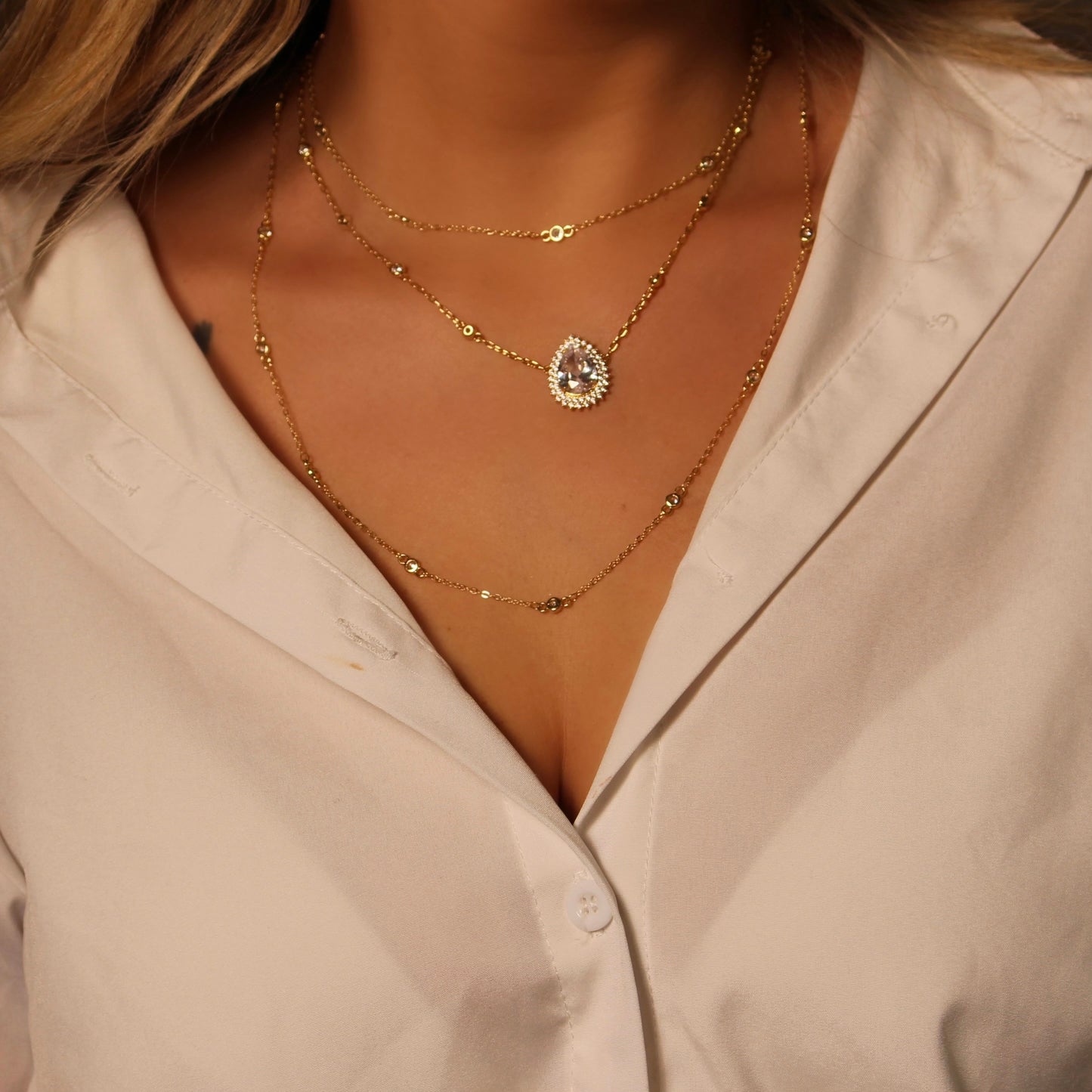 POINTS OF LIGHT NECKLACES | 18k Gold Plated