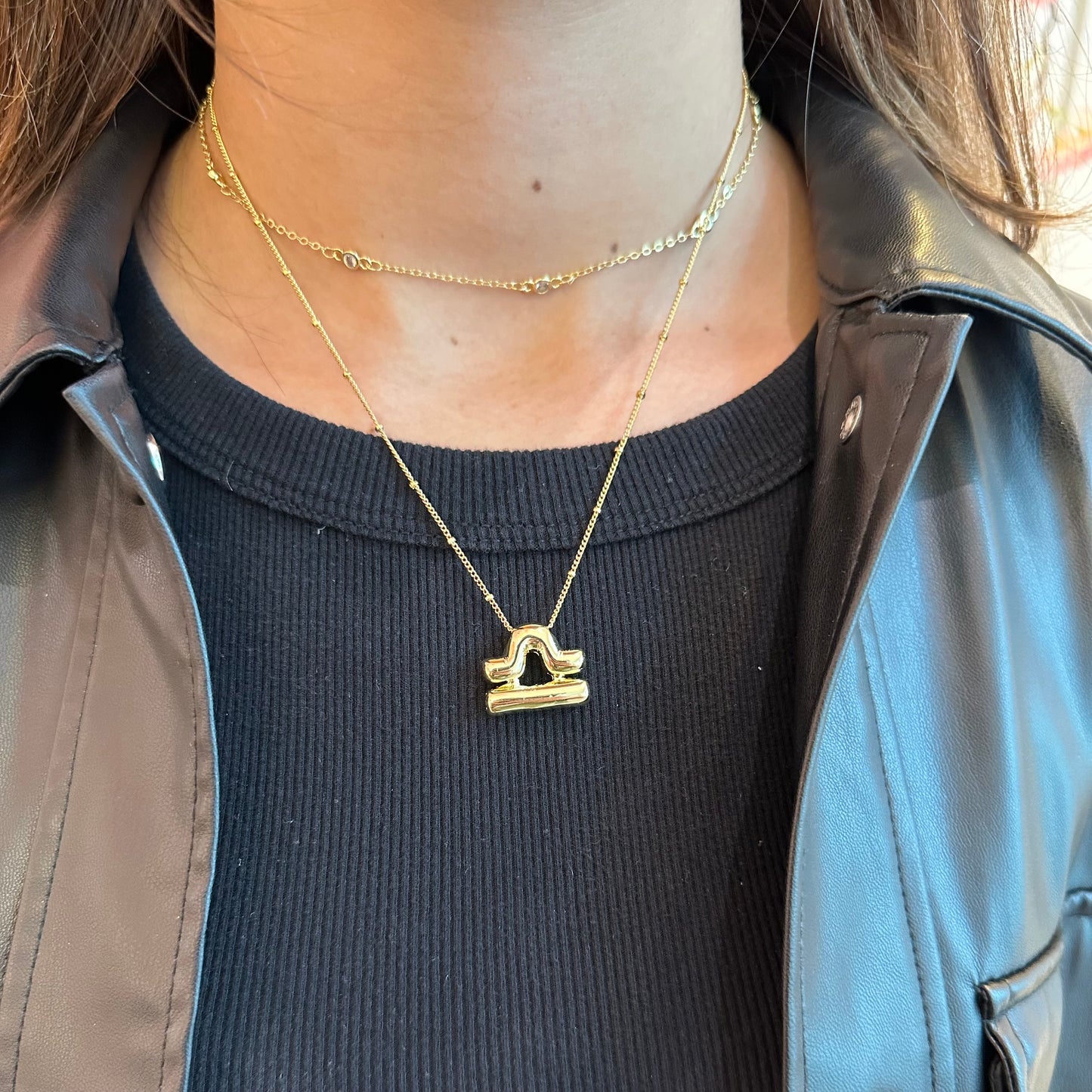 LIBRA BALLOON NECKLACE | 18K Gold Plated