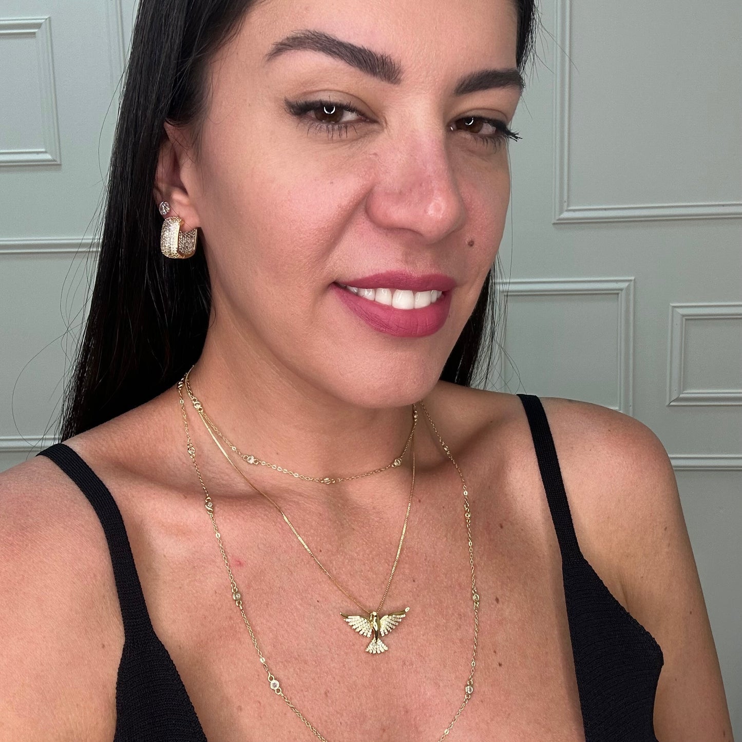 HOLY SPIRIT NECKLACE | Double 18K Gold Plated.