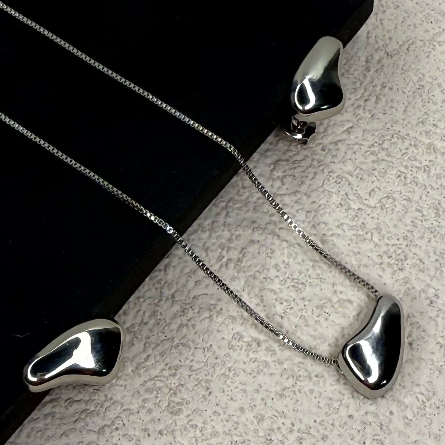 KAIA Set | White Rhodium Plated