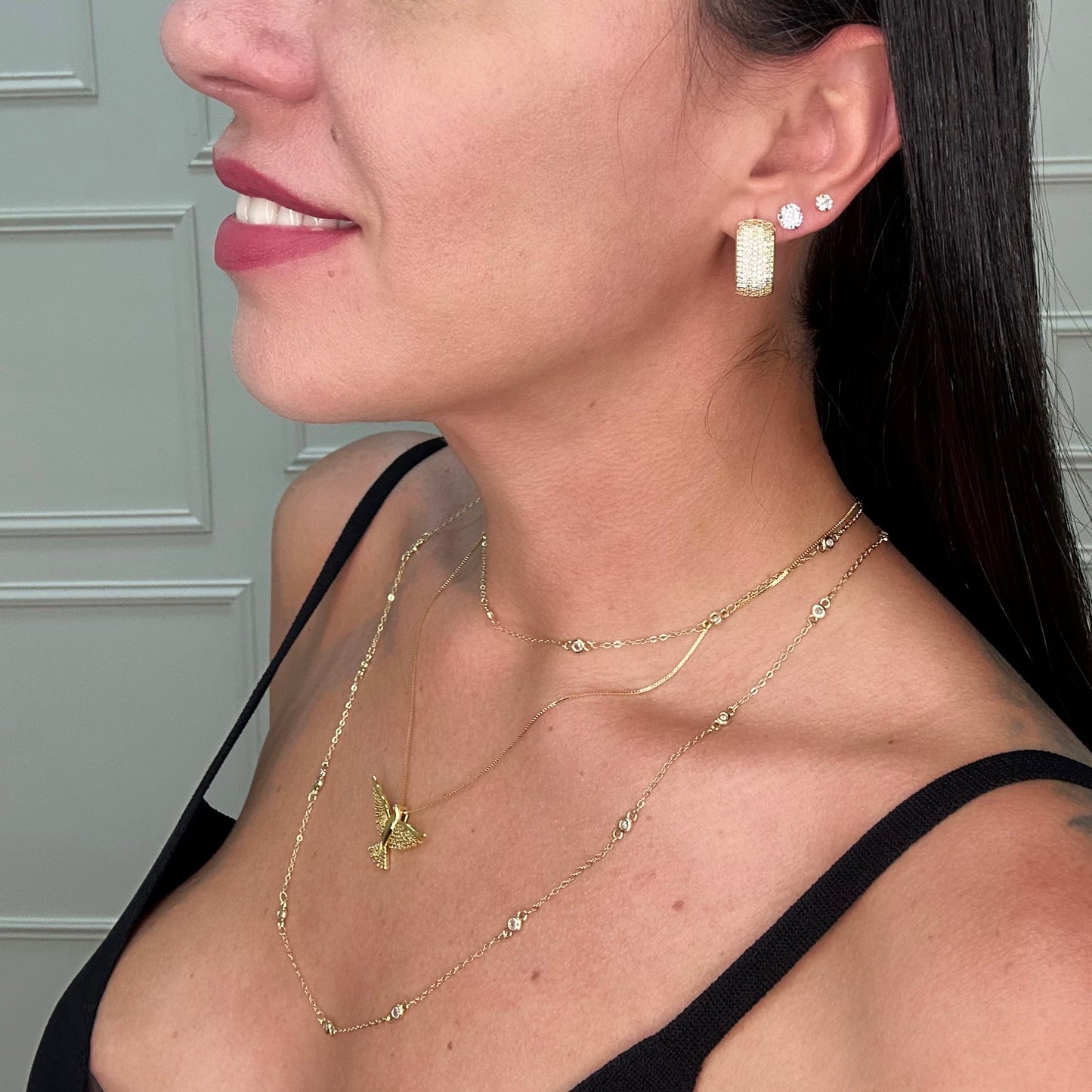 HOLY SPIRIT NECKLACE | Double 18K Gold Plated.