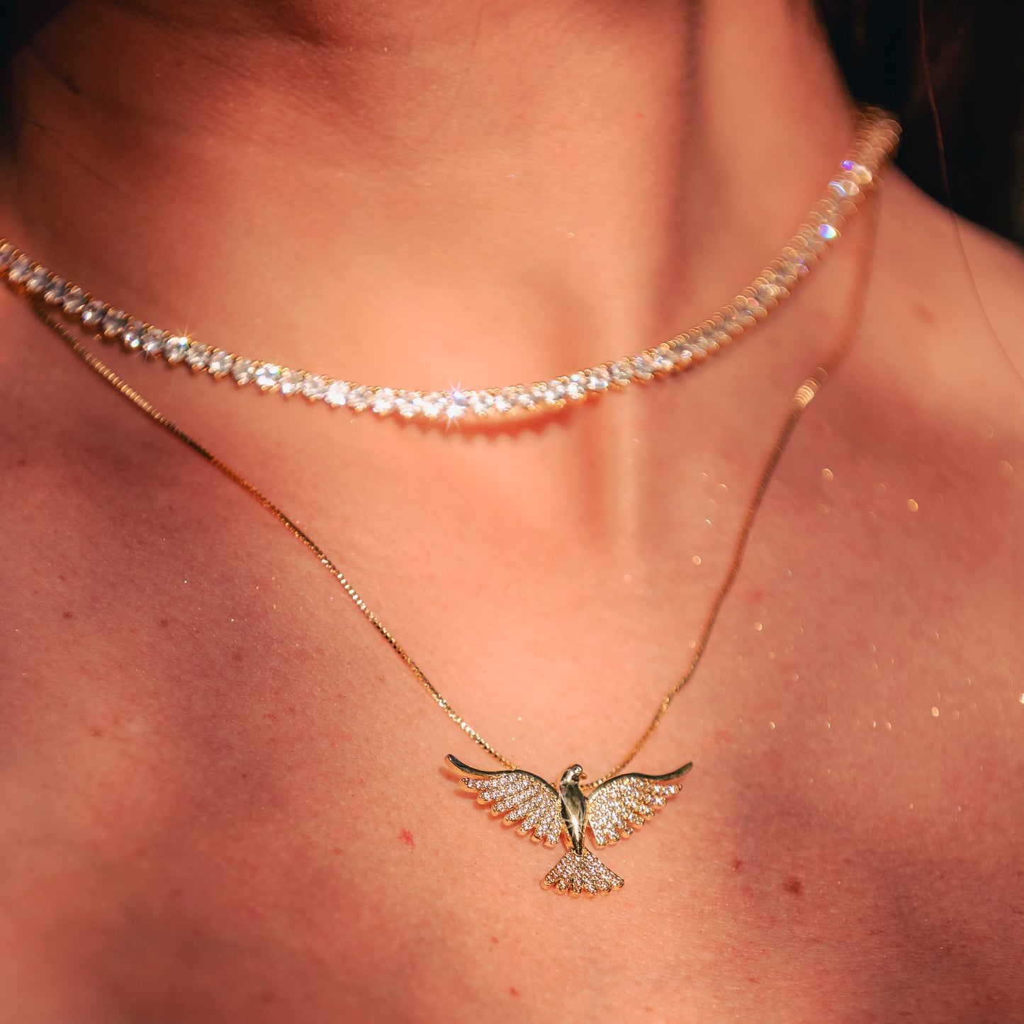 HOLY SPIRIT NECKLACE | Double 18K Gold Plated.