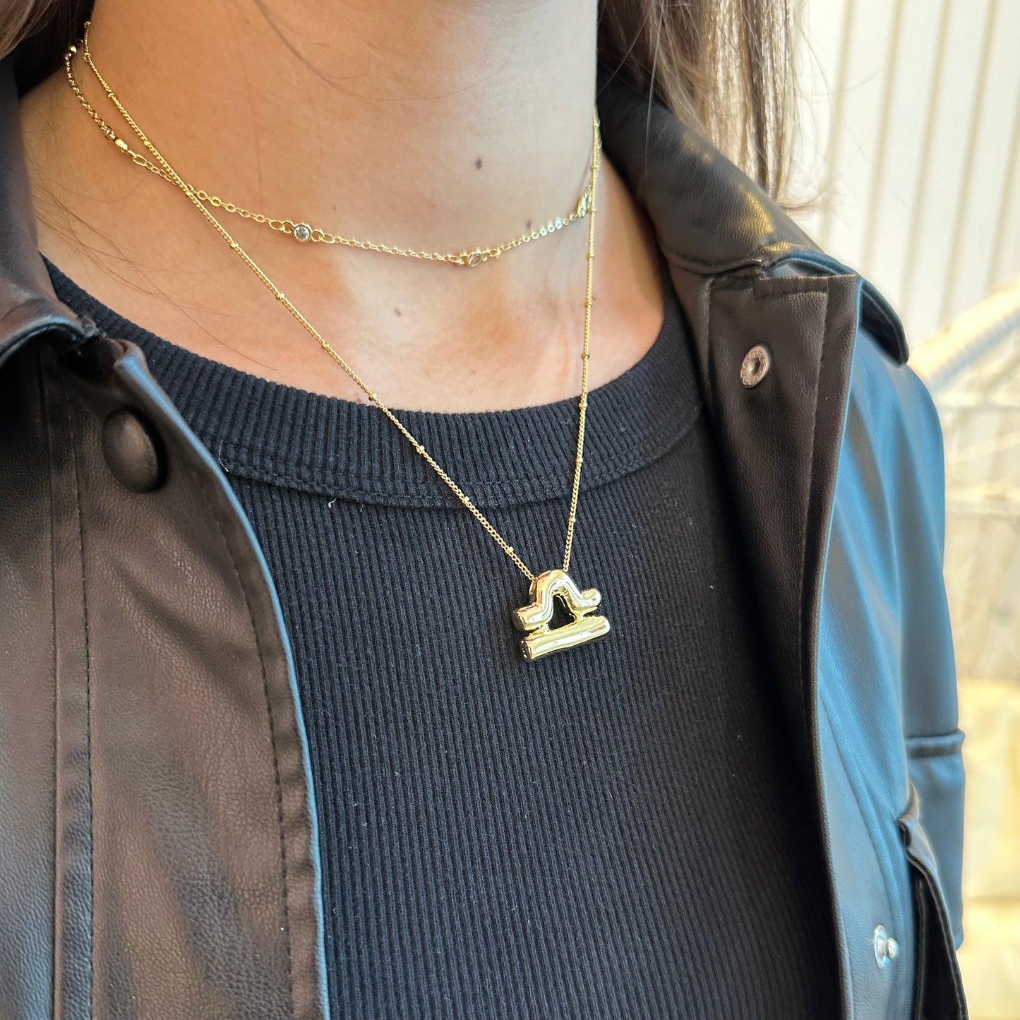 LIBRA BALLOON NECKLACE | 18K Gold Plated