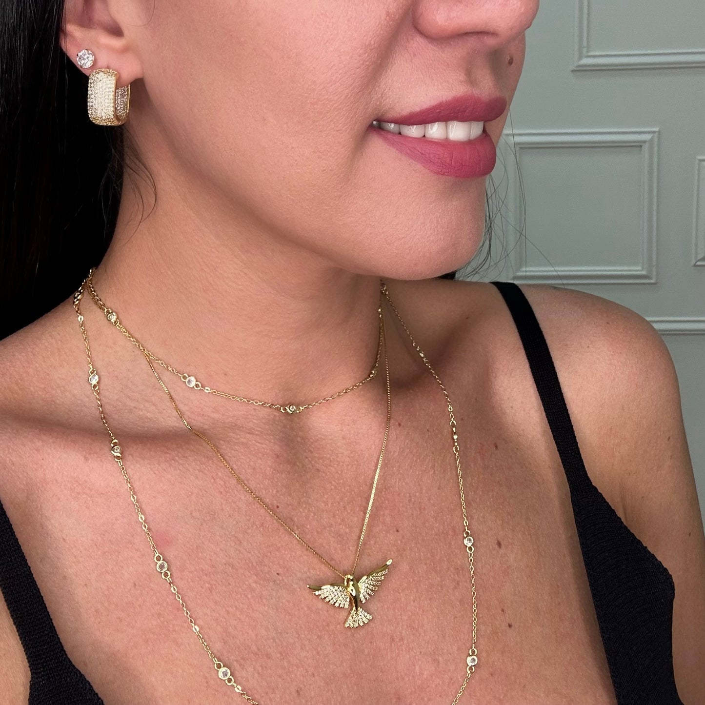 HOLY SPIRIT NECKLACE | Double 18K Gold Plated.