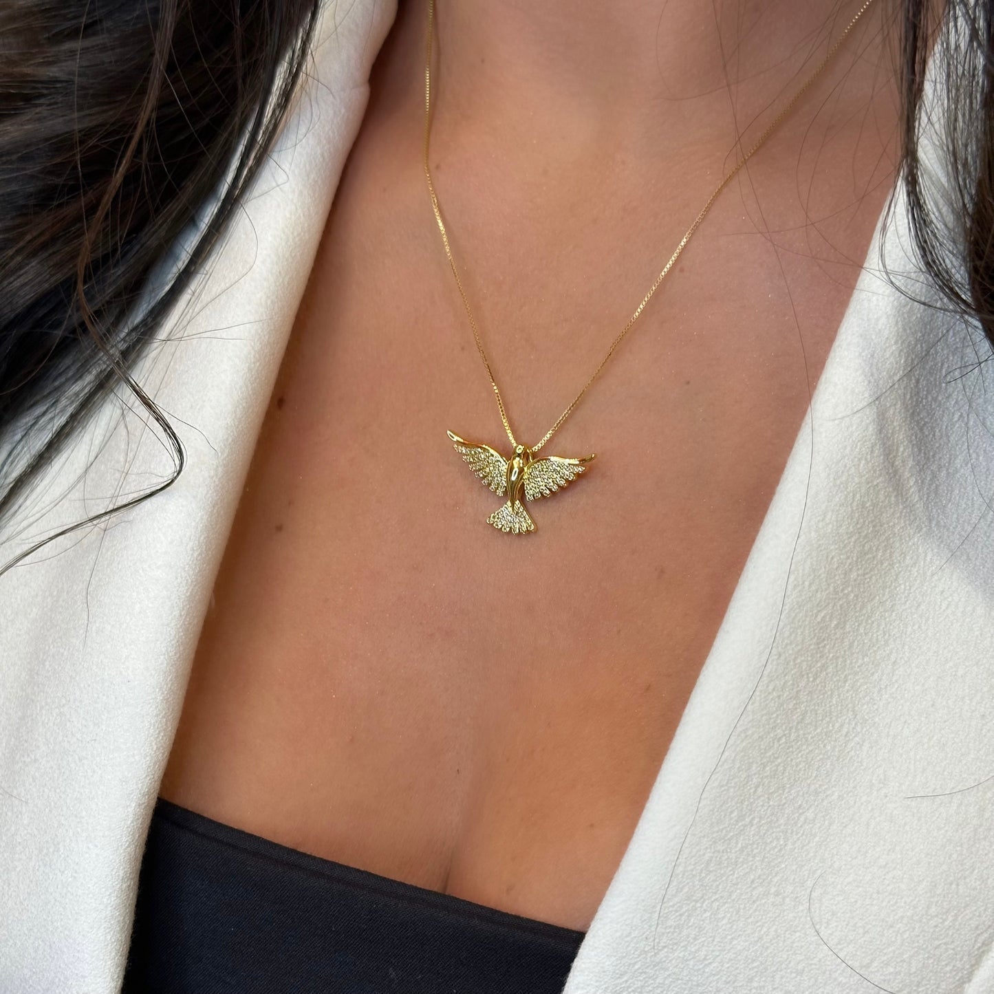HOLY SPIRIT NECKLACE | Double 18K Gold Plated.