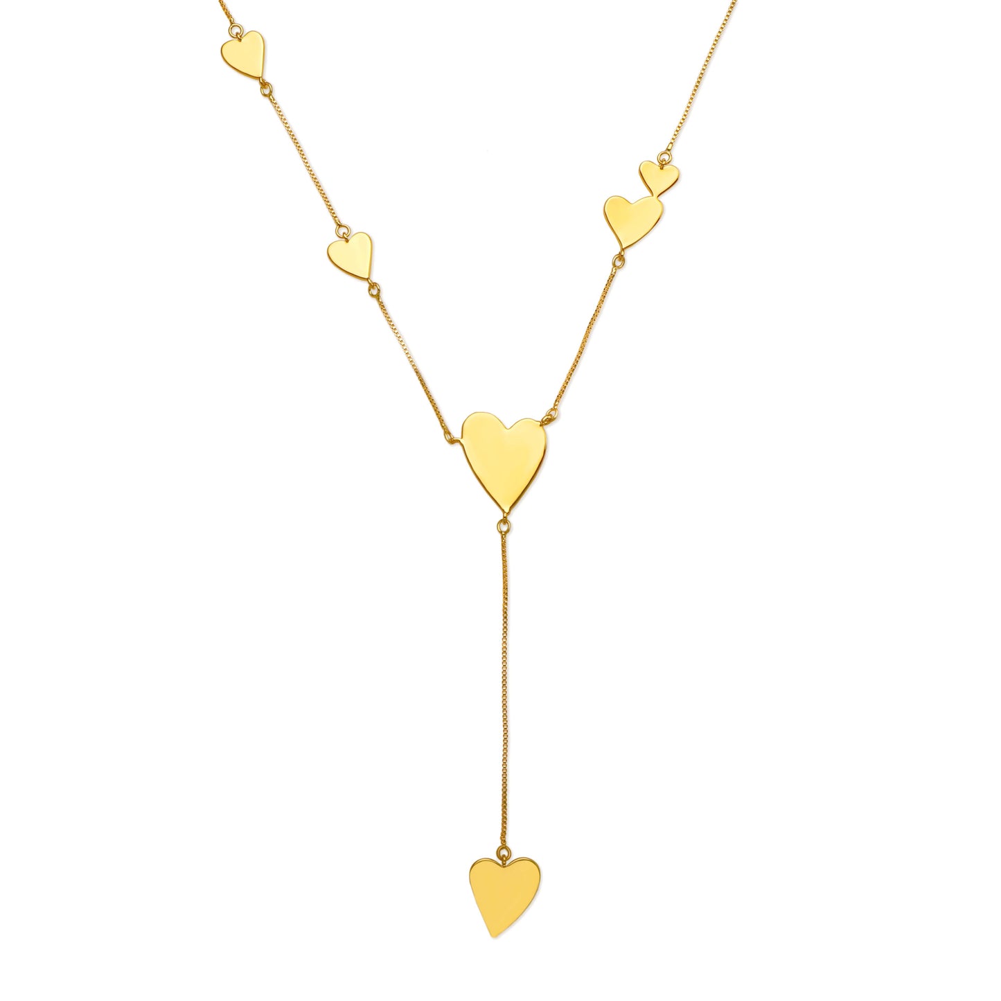 LOVELY HEARTS NECKLACE | Double 18k Gold Plated