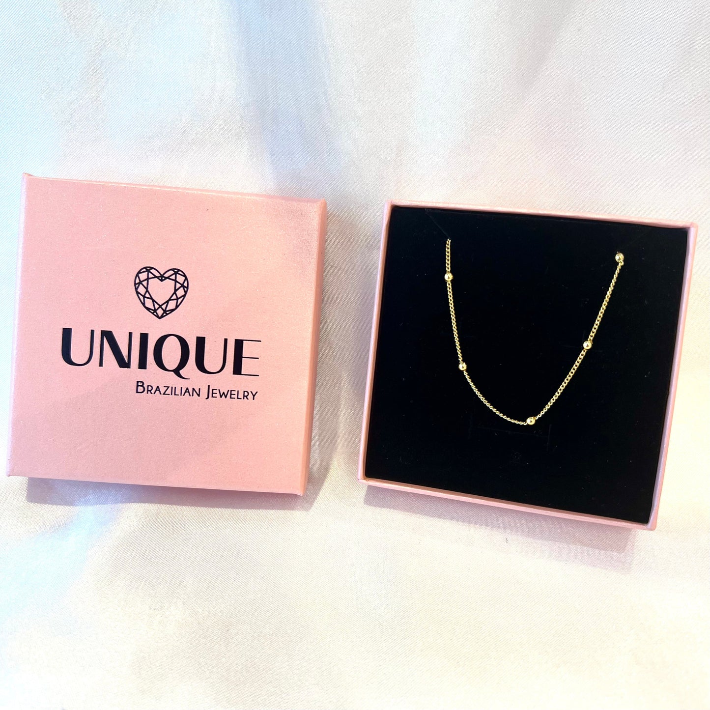 Little Balls Choker Necklace Chain 15" Inches | 18k Gold Plated