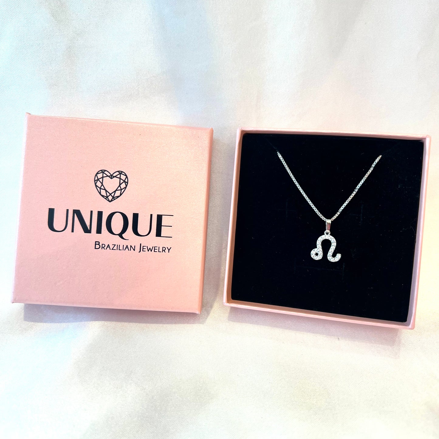 Zodiac Necklace | White Rhodium Plated