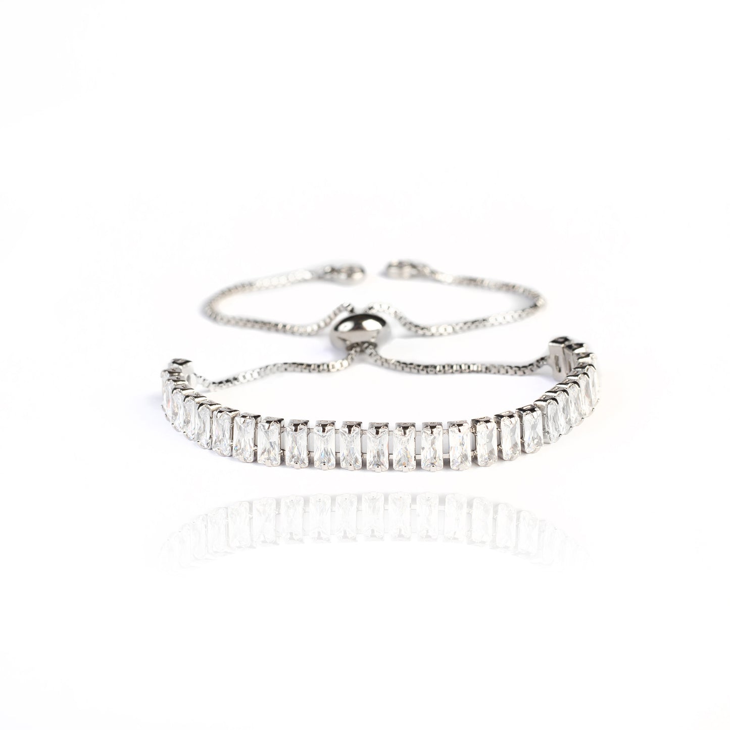 LUX BRACELET | White Rhodium Plated