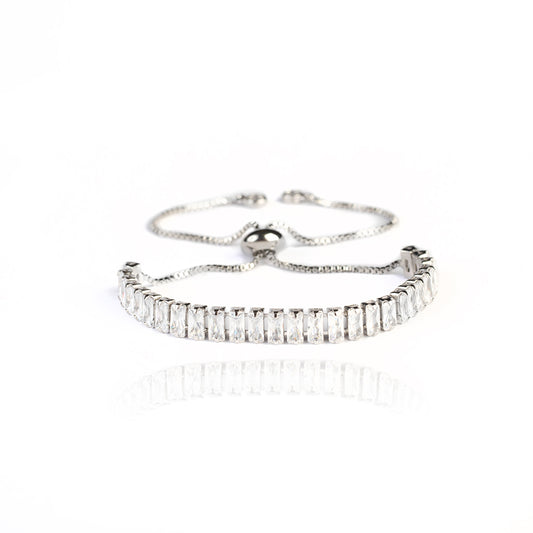 LUX BRACELET  | White Rhodium Plated