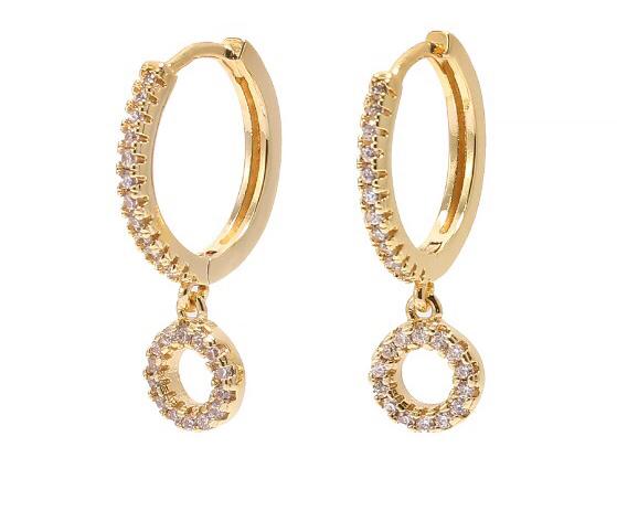 Studded Letters Earrings | GOLD & SILVER - Unique Brazilian Jewelry (4175697608774)