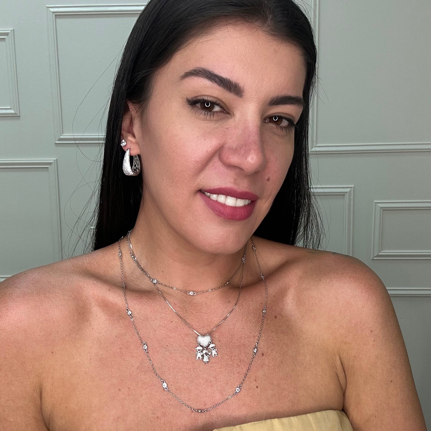 POINTS OF LIGHT NECKLACES | White Rhodium Plated