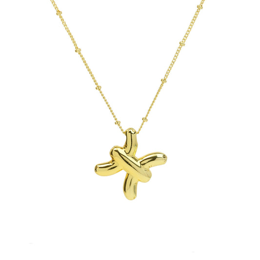 PISCES BALLOON NECKLACE | 18K Gold Plated