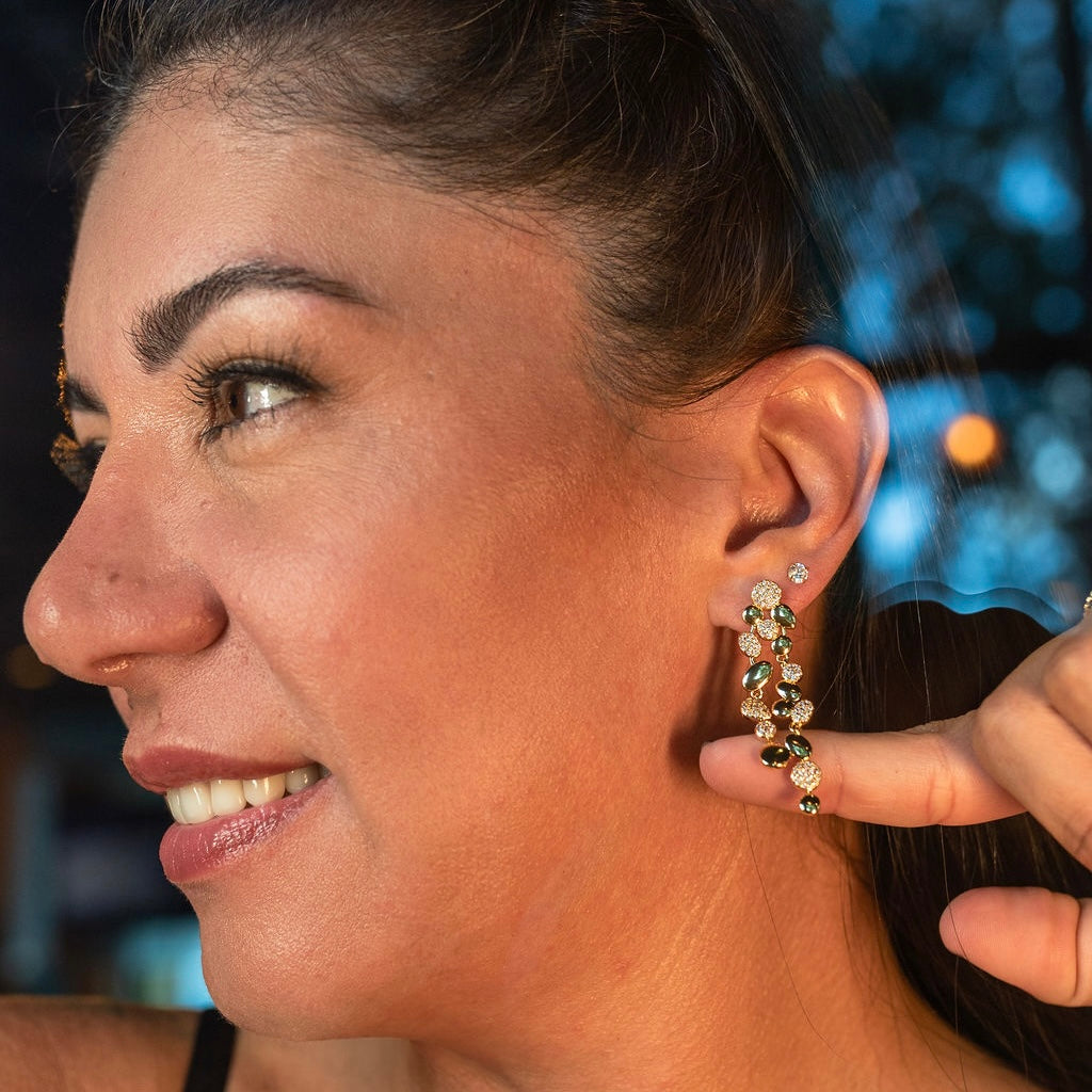 AURIA Cascade Earrings | 18K Gold Plated
