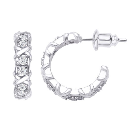 VIVELLE Earrings | White Rhodium Plated