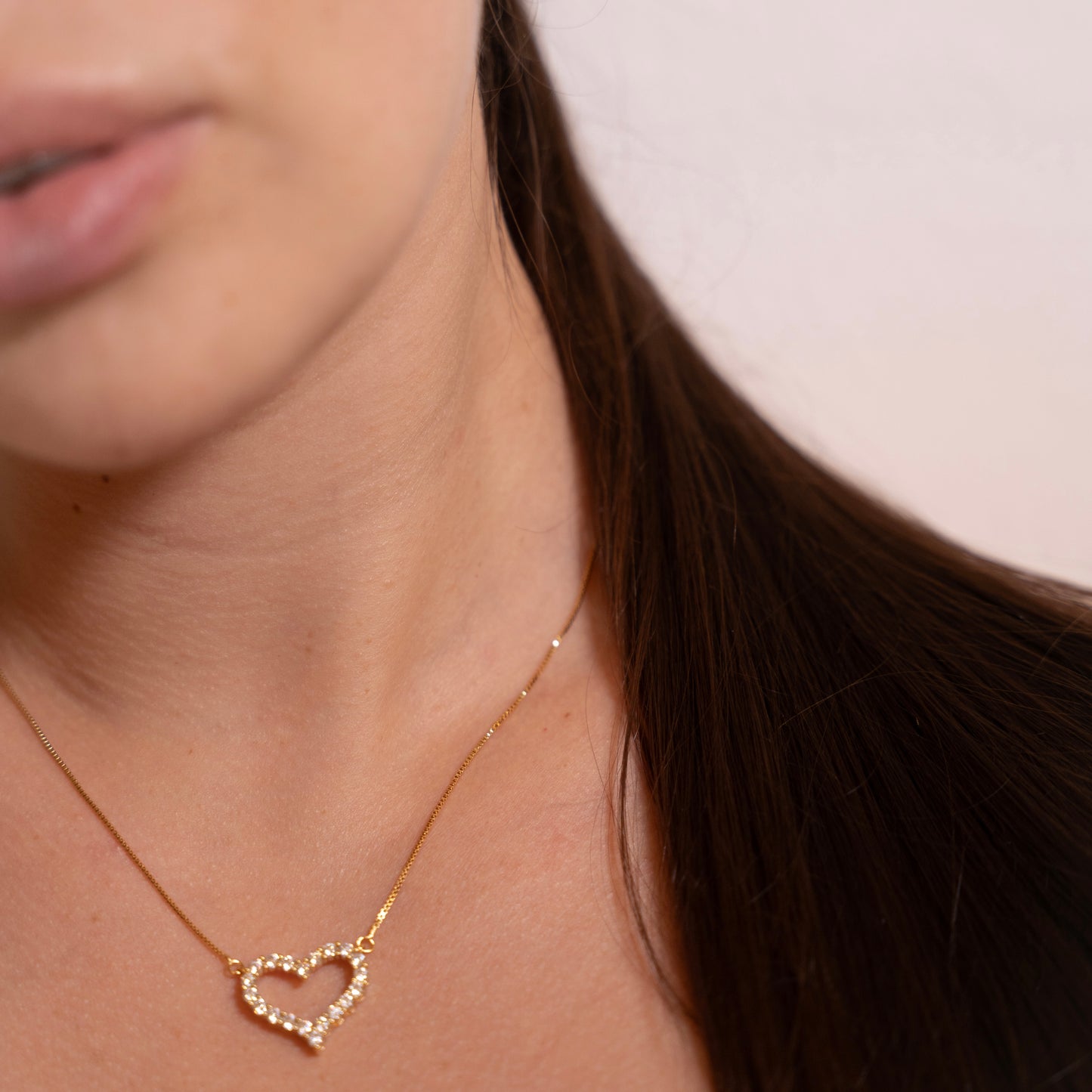 LOVE OPEN HEART NECKLACE | Double 18K Gold Plated