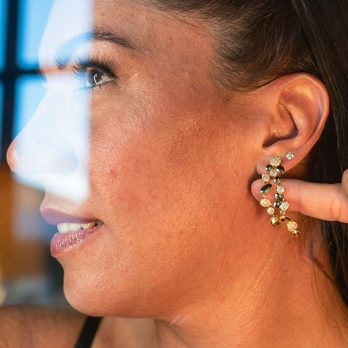 AURIA Cascade Earrings | 18K Gold Plated