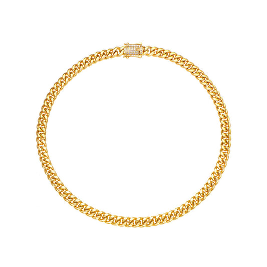 20 INCHES 8MM LINKS NECKLACE | 18K Gold Plated