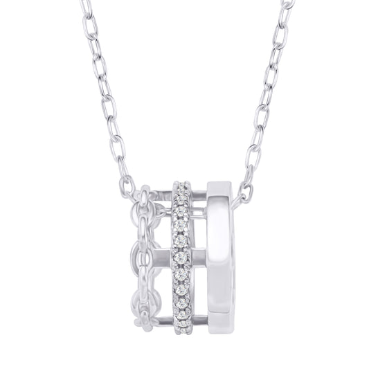 CLEO Necklace | White Rhodium Plated