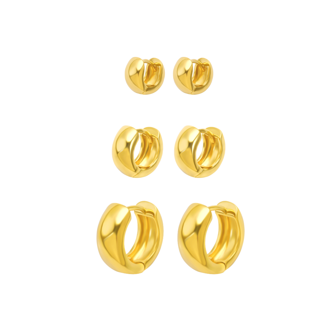 AUREA Hoops Trio | 18K Gold Plated