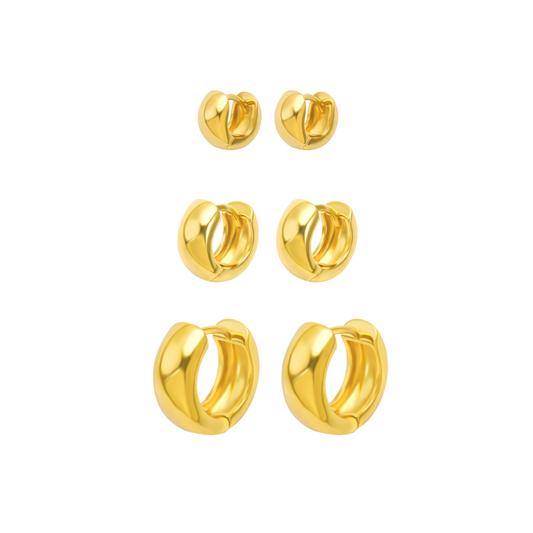 AUREA Hoops Trio | 18K Gold Plated