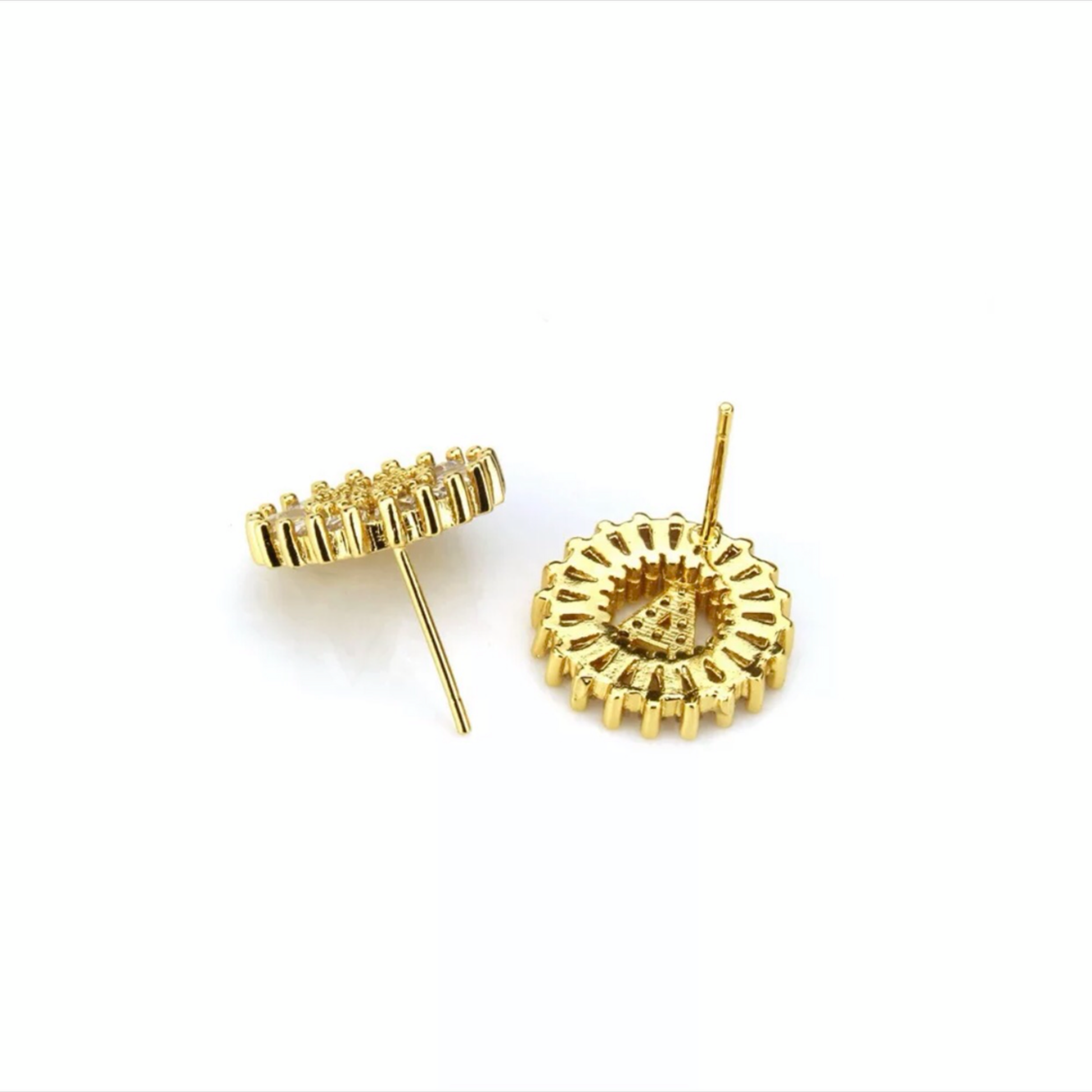 Mandala Letter Earrings A - Z | 18K GOLD PLATED - Unique Brazilian Jewelry (4364770246731)