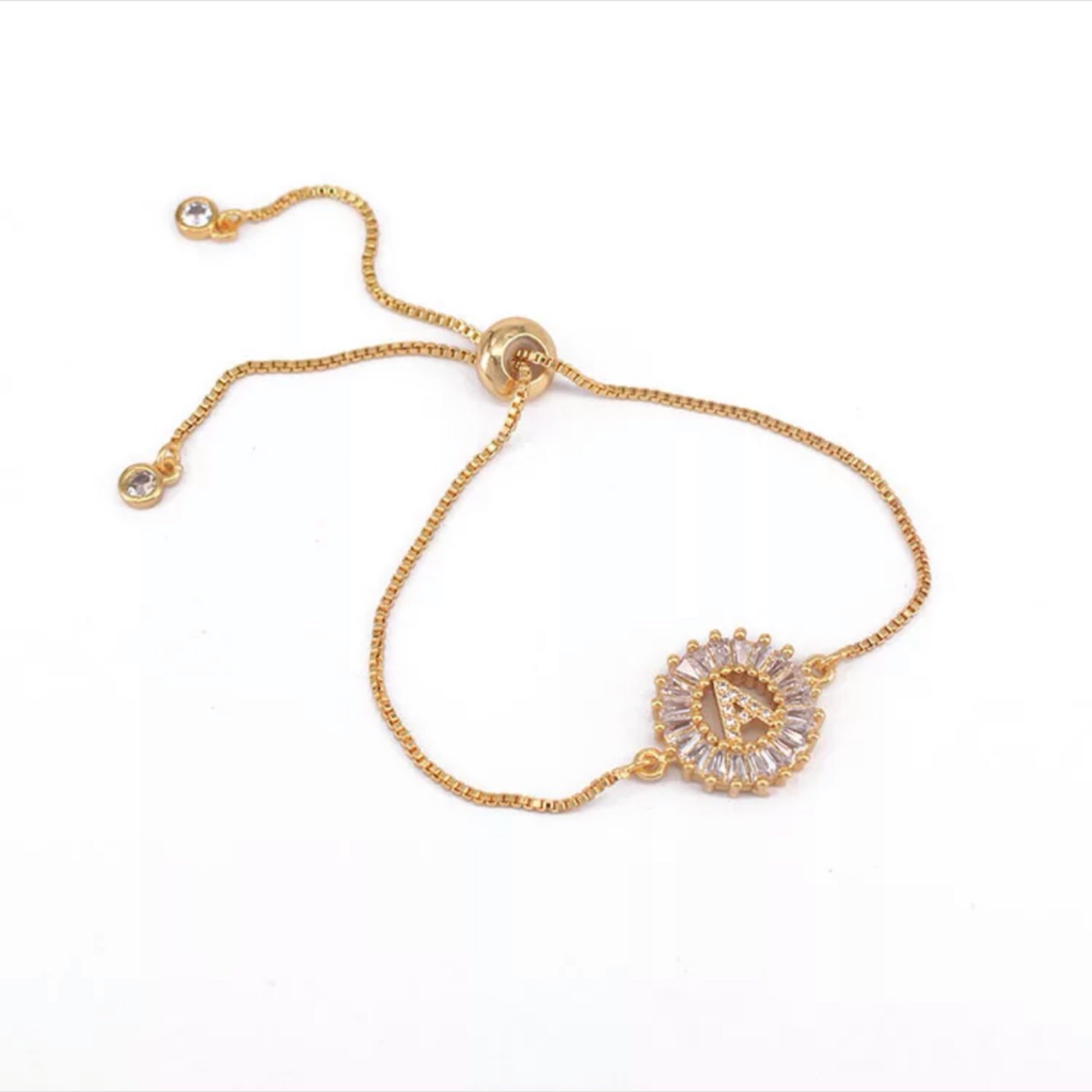 Mandala Letter Bracelet A - Z | 18K GOLD PLATED - Unique Brazilian Jewelry (4364766740555)