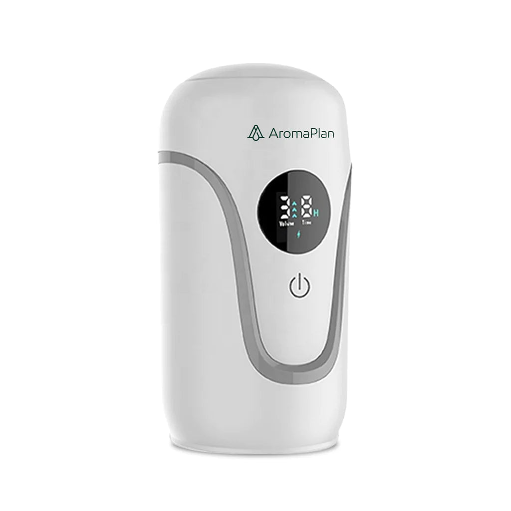 Jcloud Smart Waterless Essential Oil Diffuser, Professional Scent Air Machine with Nebulizing Tech, Plug-in WallAromaPlan White Portable Diffuser - PDAP301 - Up to 250 sq/ft